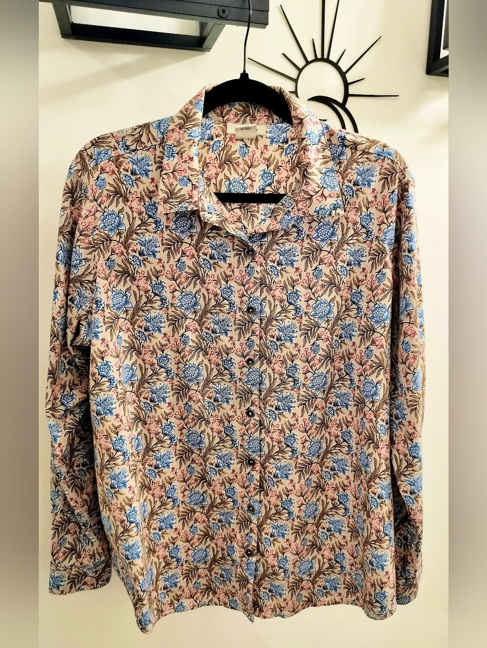 Ariat Women's XL"Prairie Floral" Homestyle Western Button Down